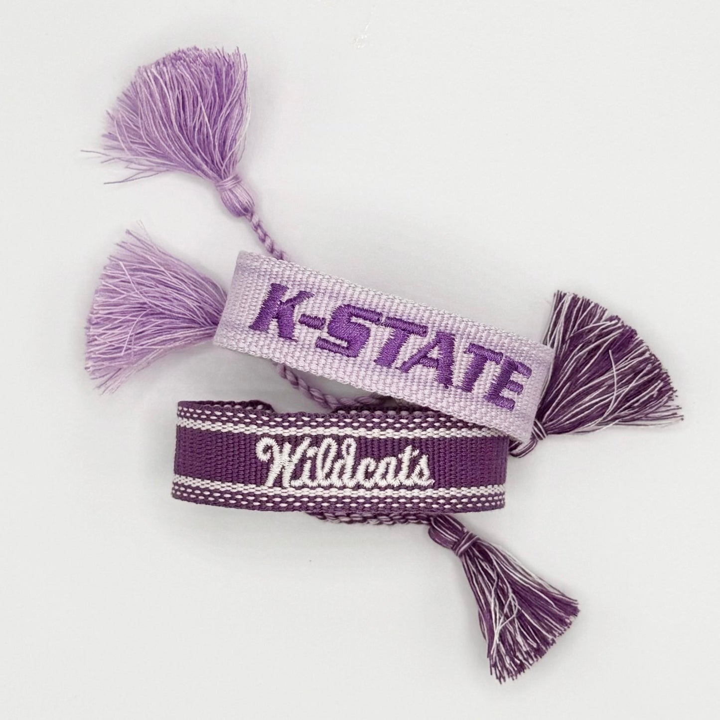 Kansas State Univeristy lavender game day bracelet