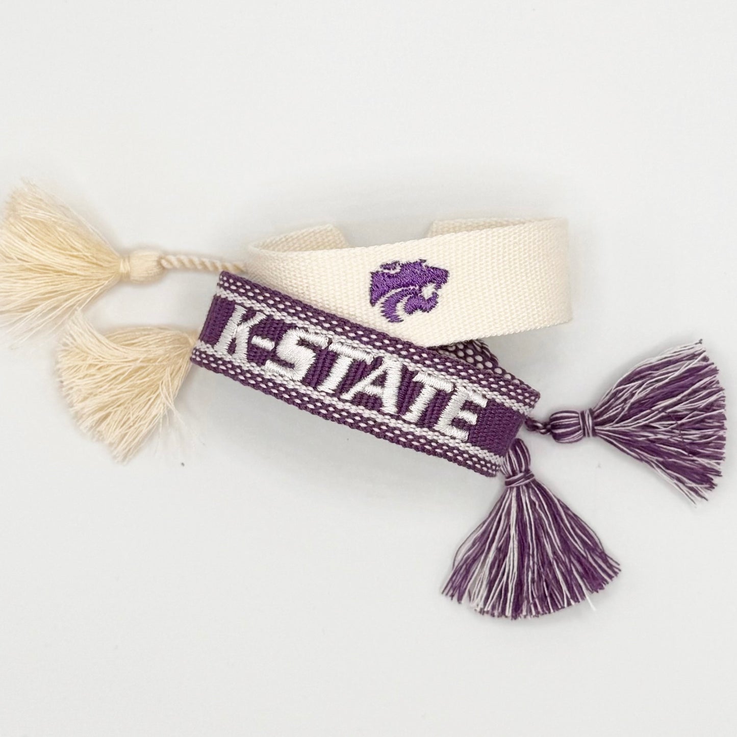 Kansas State University purple game day bracelet