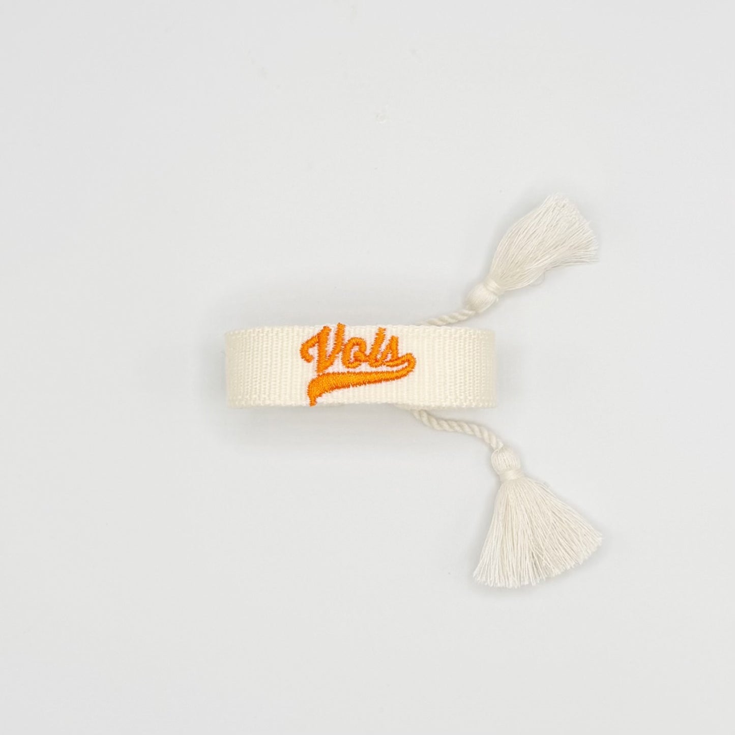 University of Tennessee VOLS game day bracelet in white