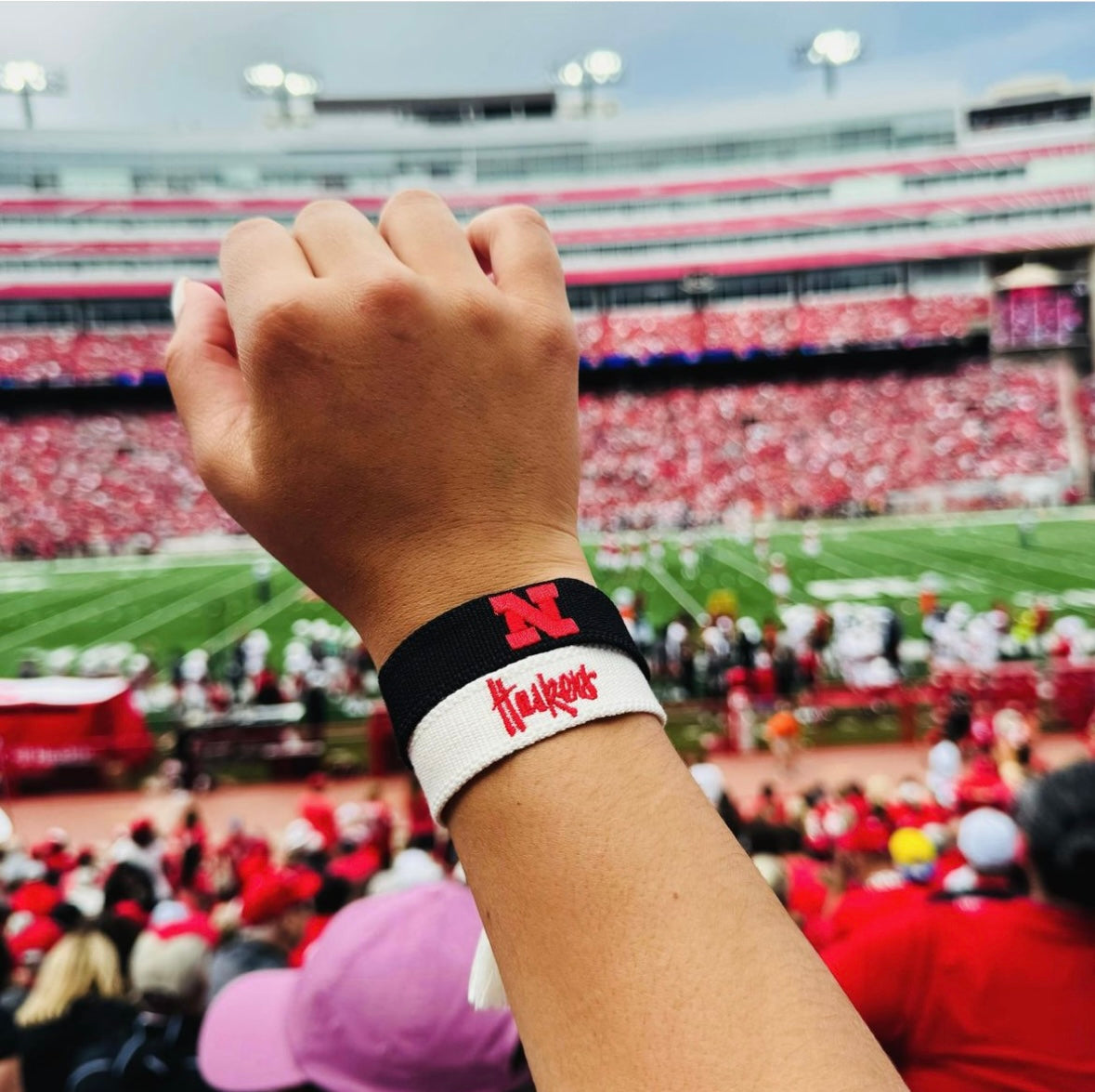 University of Nebraska HUSKERS game day bracelet