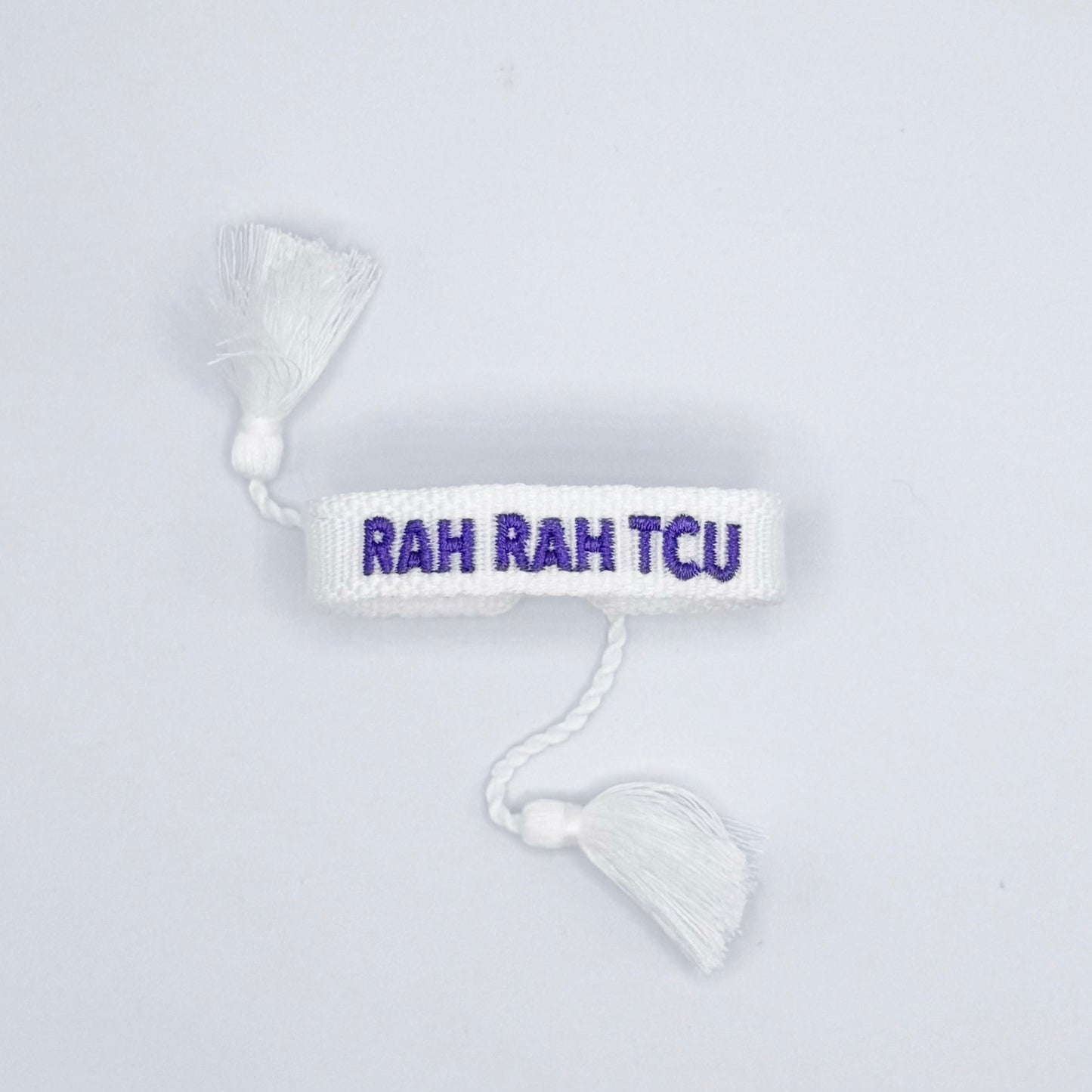 RAH RAH TCU tiny tassel bracelet