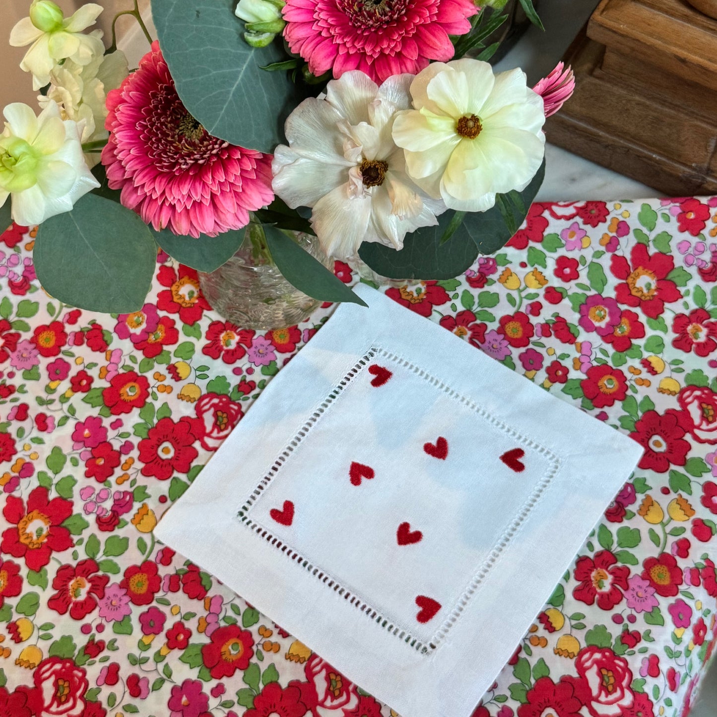 valentine cocktail napkins