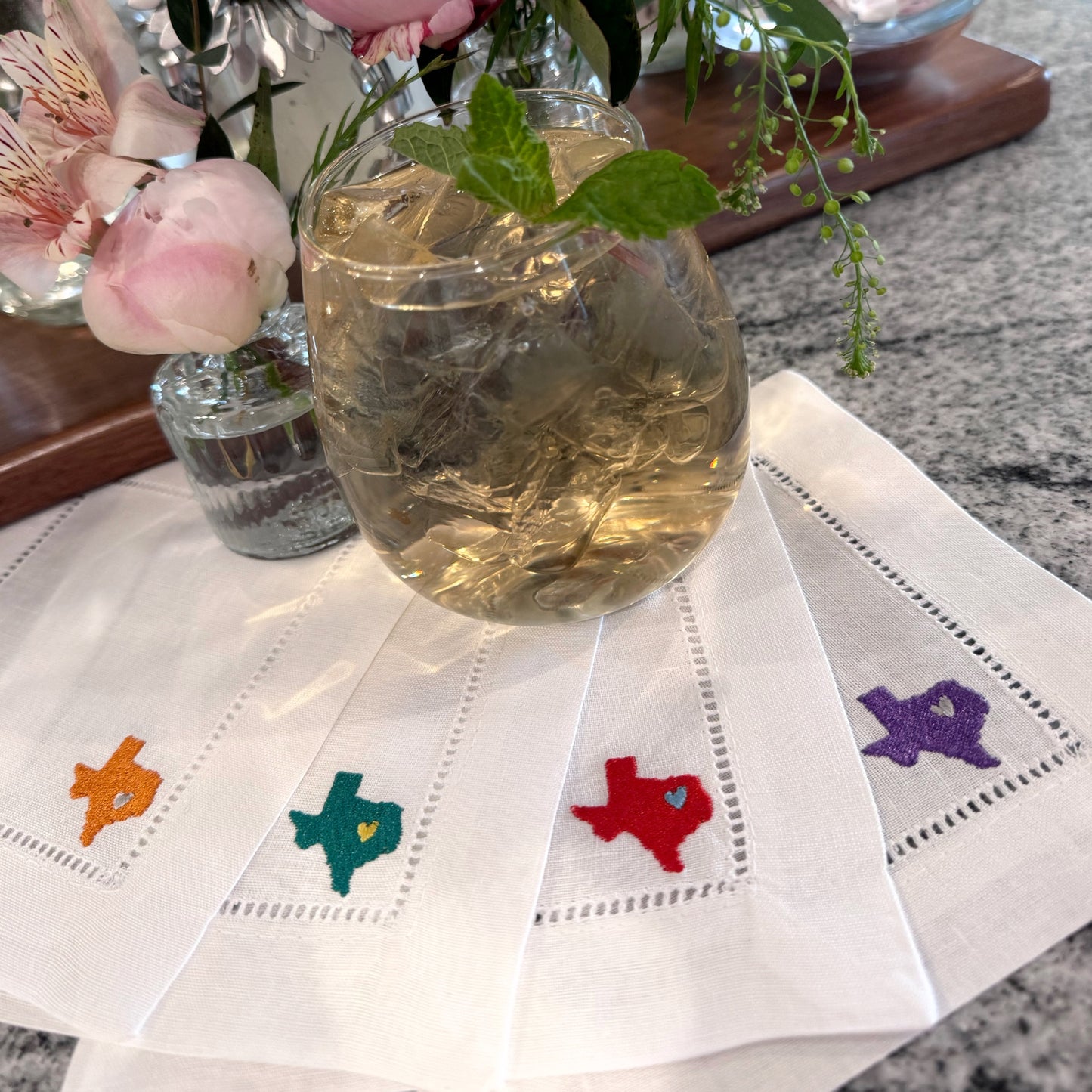 heart of texas cocktail napkins