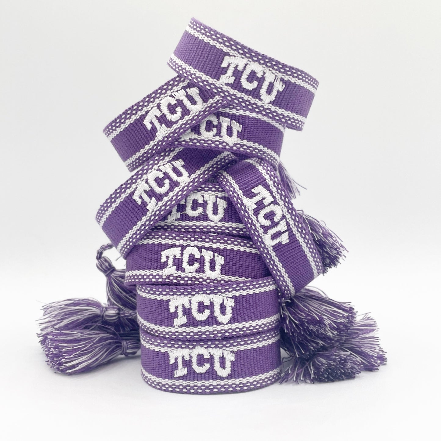 TCU game day bracelet in perfect purple