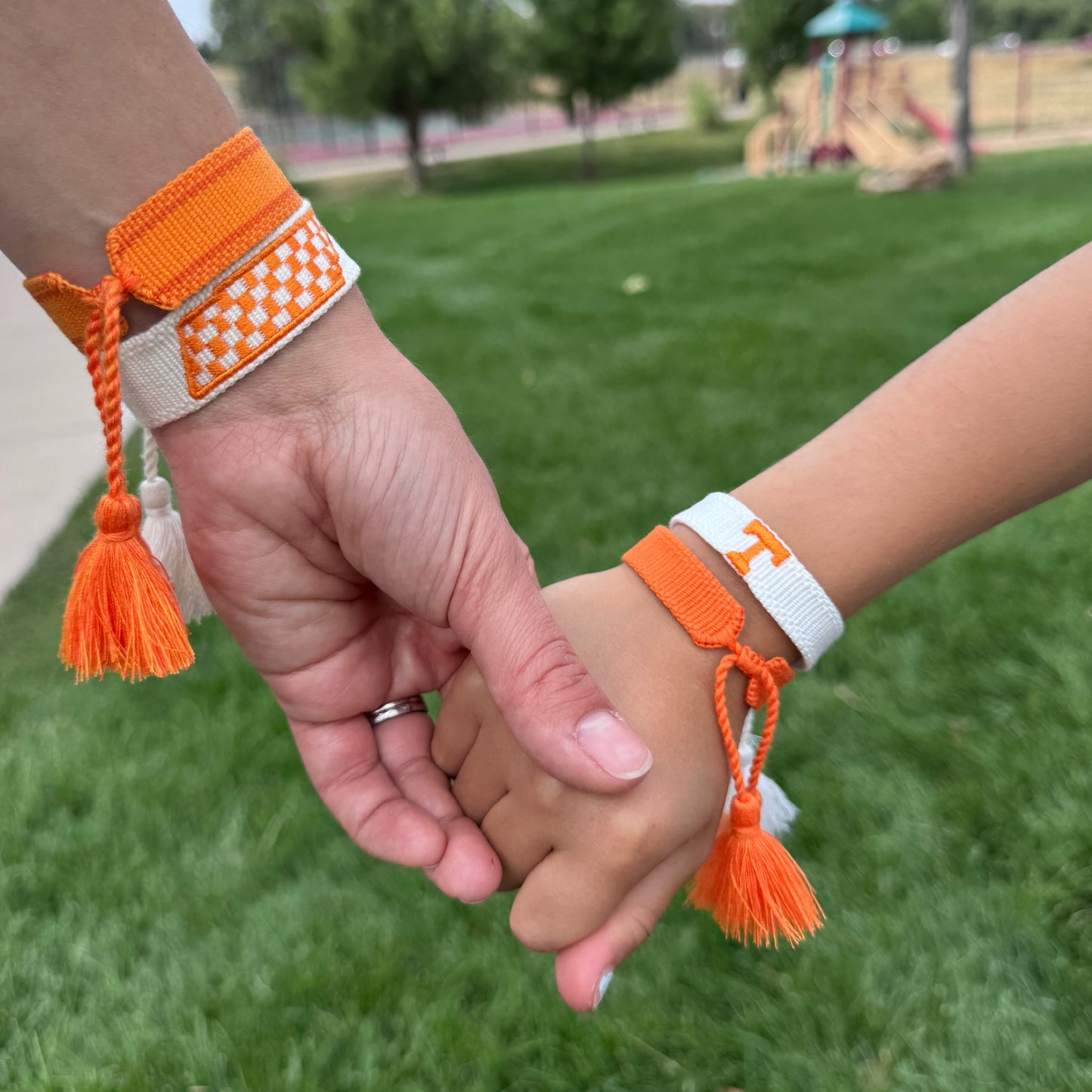 Tiny Power T tassel bracelet