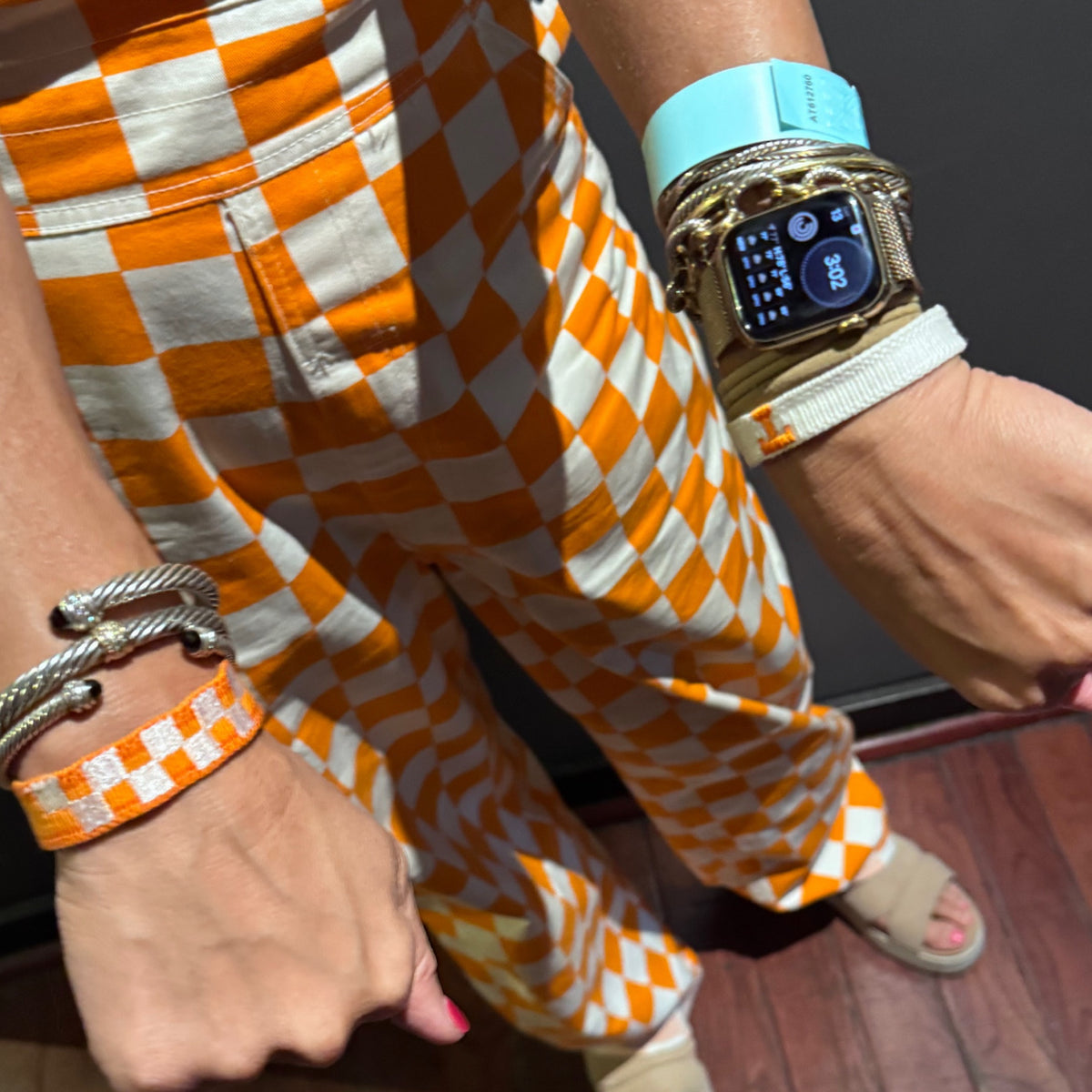 University of Tennessee checkerboard game day bracelet
