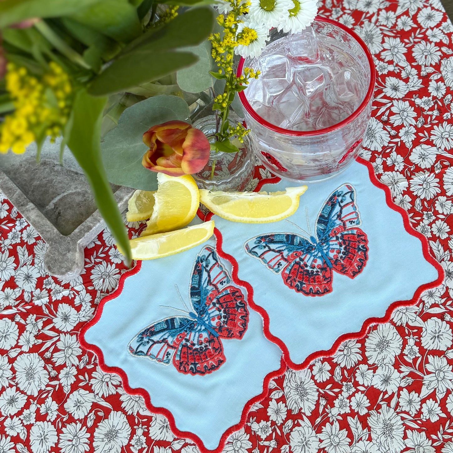 summer cocktail napkins