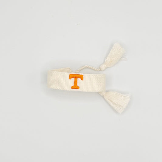 University of Tennessee game day bracelet in white