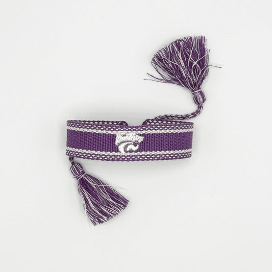 Kansas State University purple powercat game day bracelet