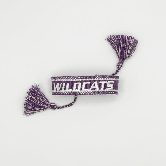 Kansas State University purple WILDCATS game day bracelet