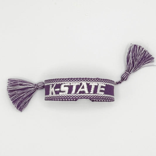 Kansas State University purple game day bracelet