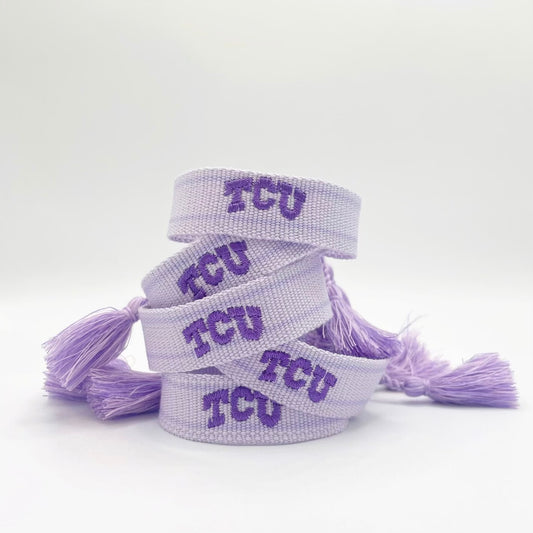 TCU lavender game day bracelet