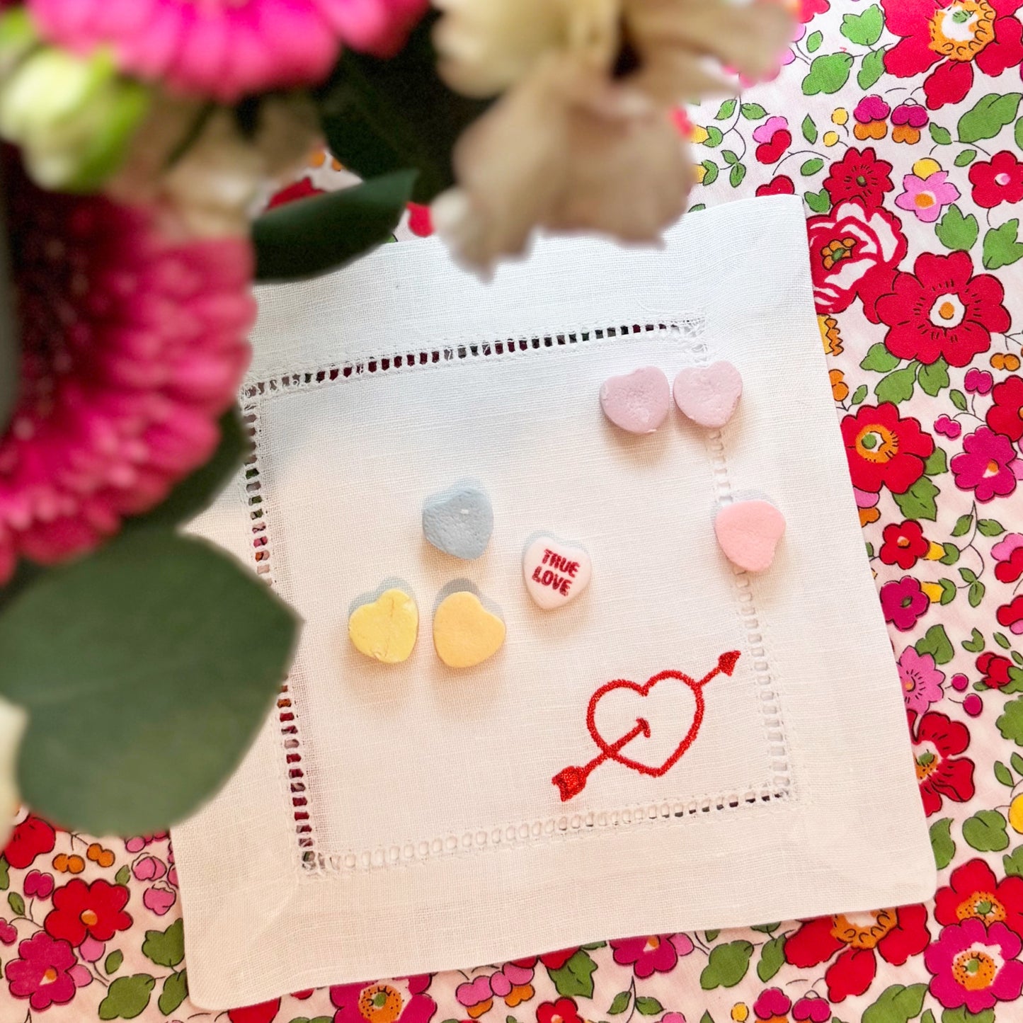 valentine cocktail napkins