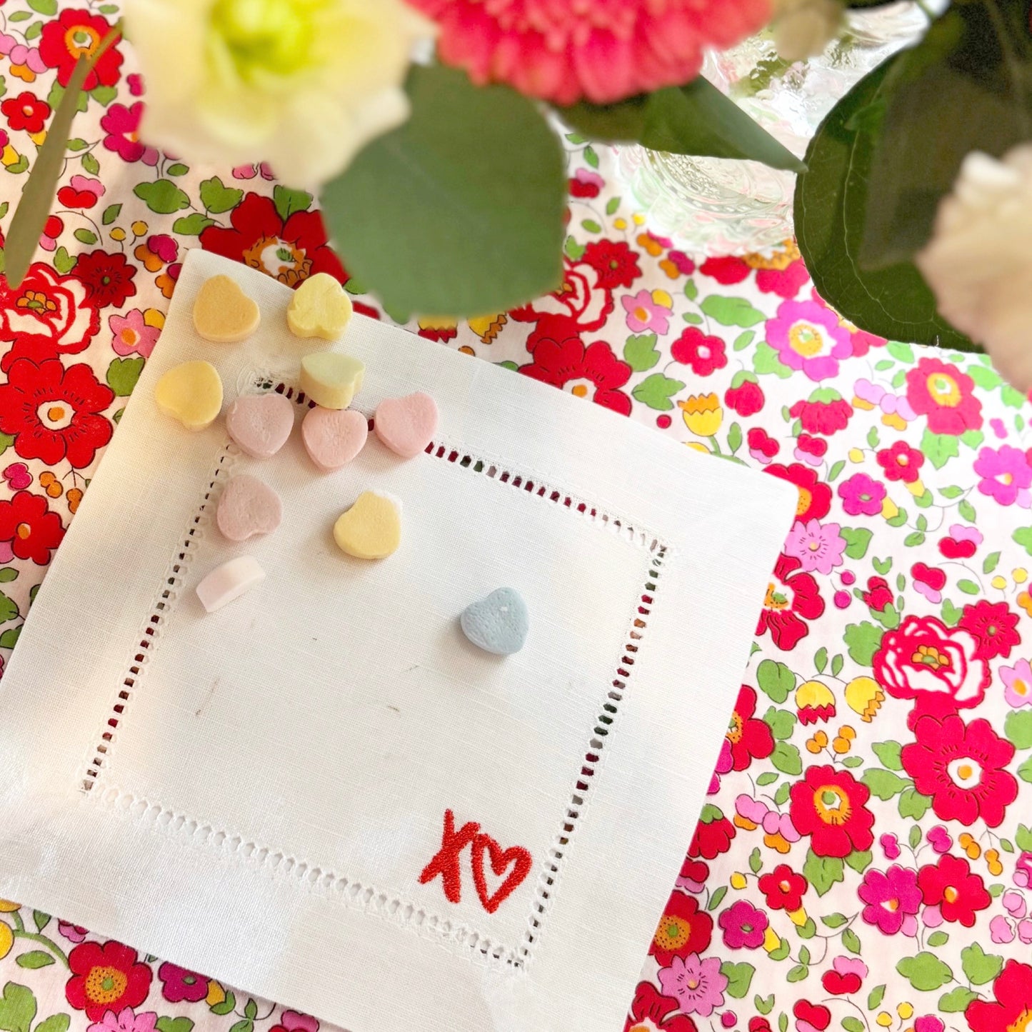 valentine cocktail napkins