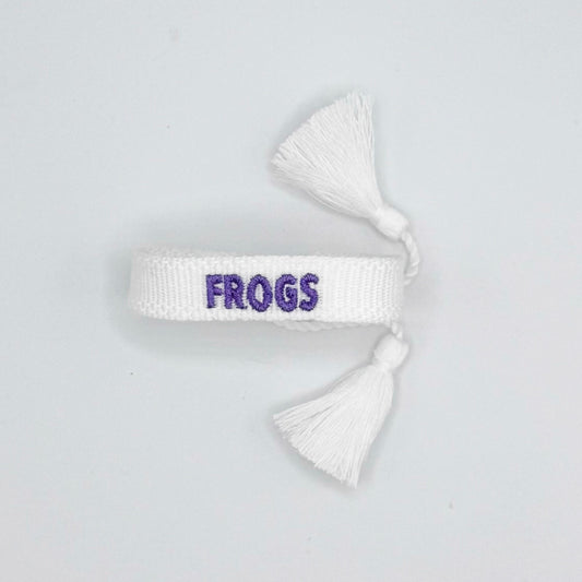 TCU FROGS tiny tassel bracelet