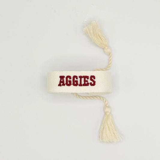 Texas A+M University AGGIES game day bracelet