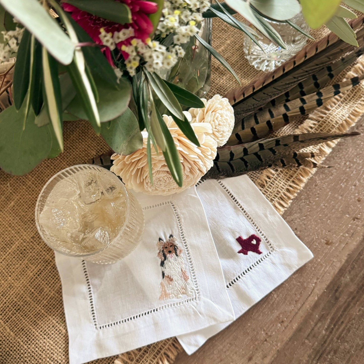 heart of texas cocktail napkins