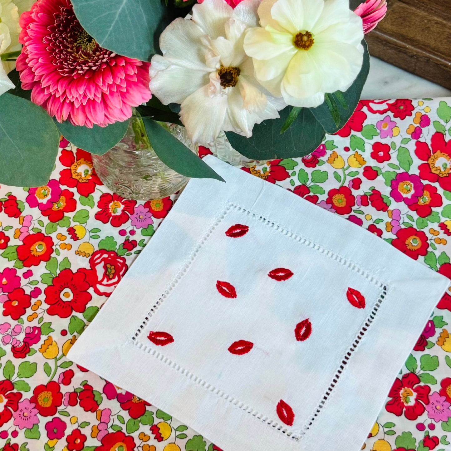 valentine cocktail napkins