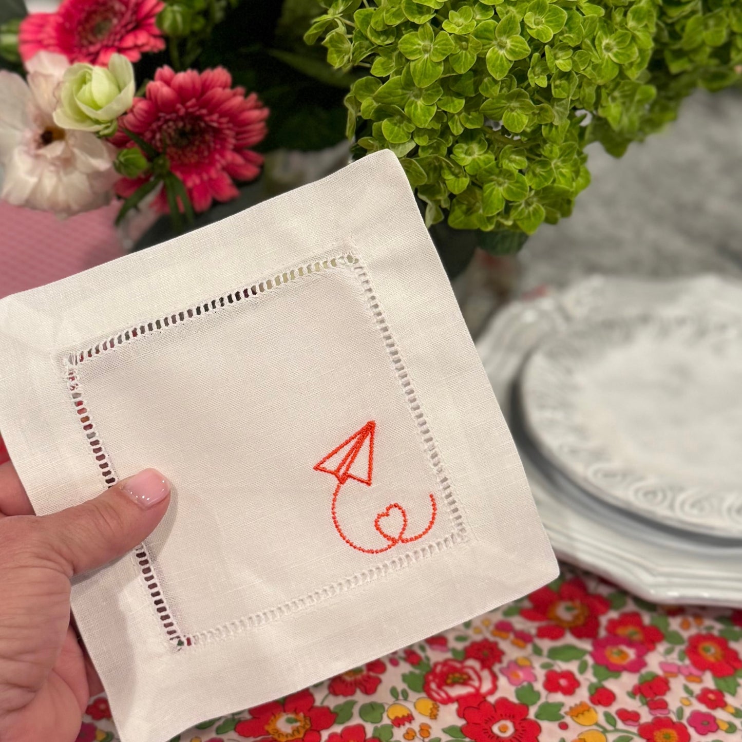 valentine cocktail napkins