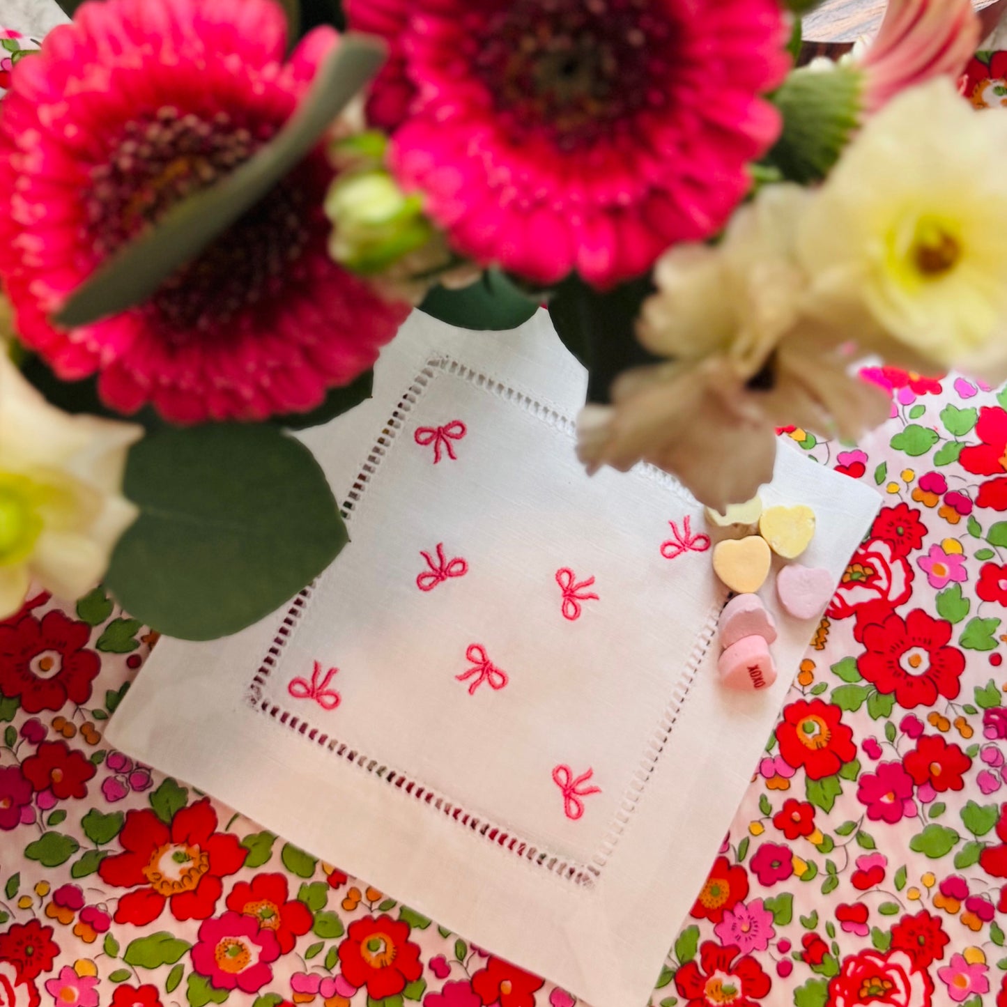 valentine cocktail napkins