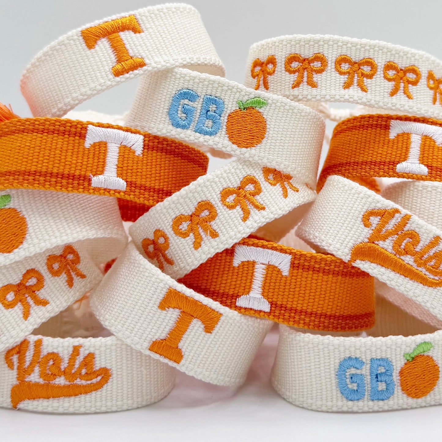 University of Tennessee game day bracelet in white