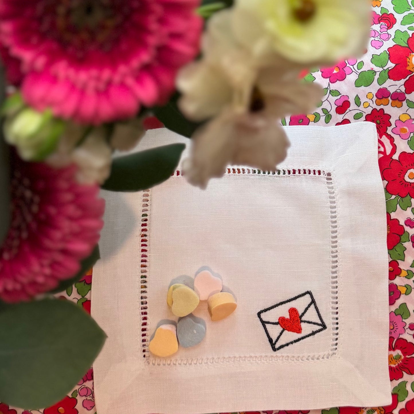 valentine cocktail napkins