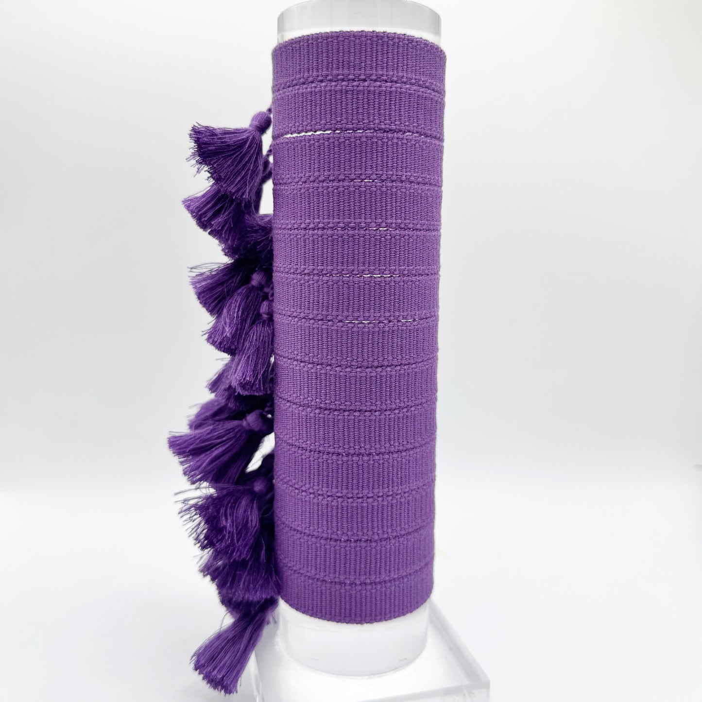 purple skinny tassel bracelet
