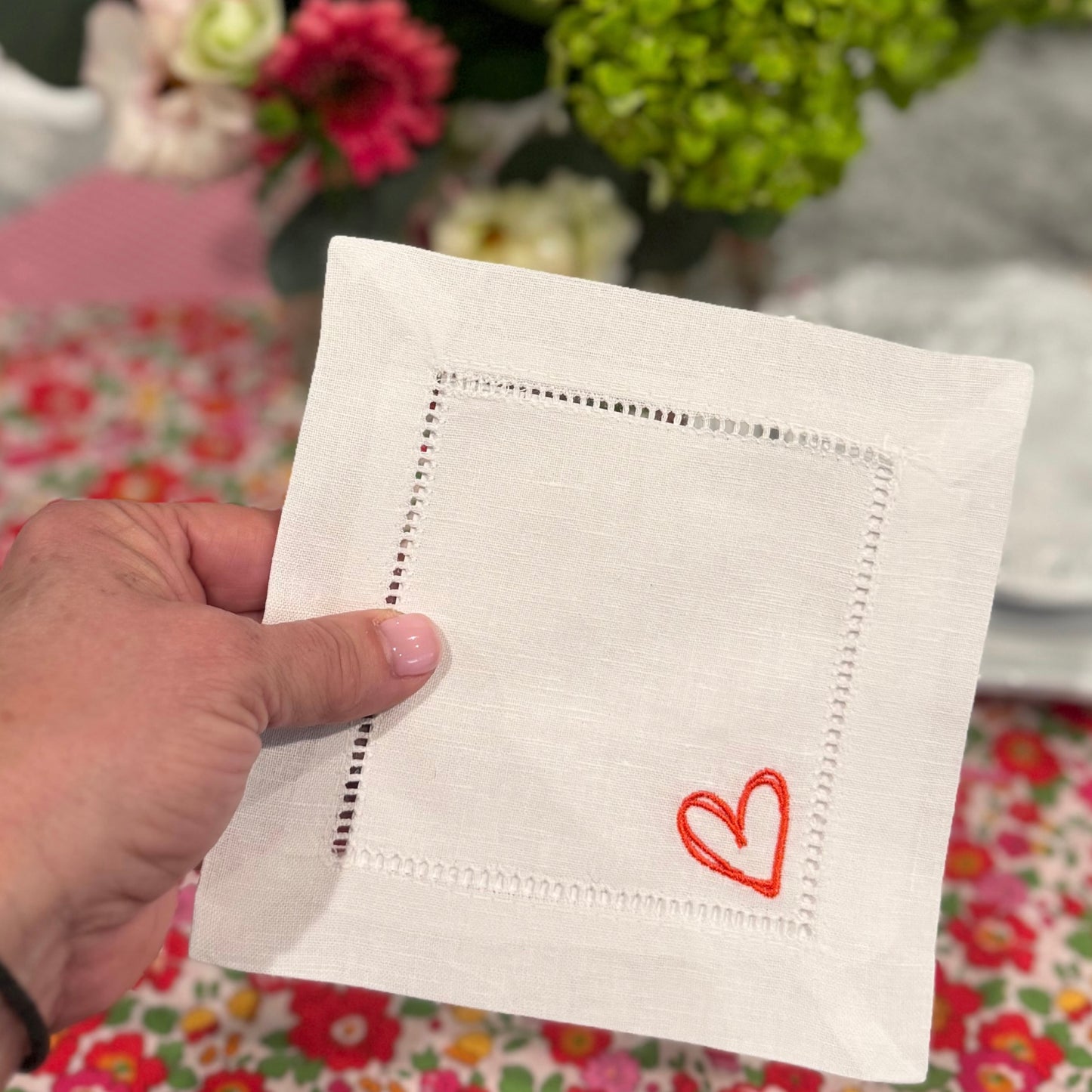 valentine cocktail napkins