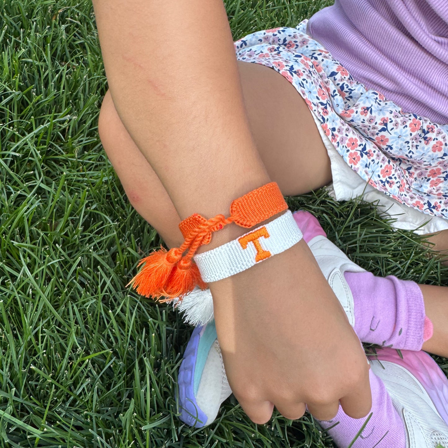 Tiny Power T tassel bracelet