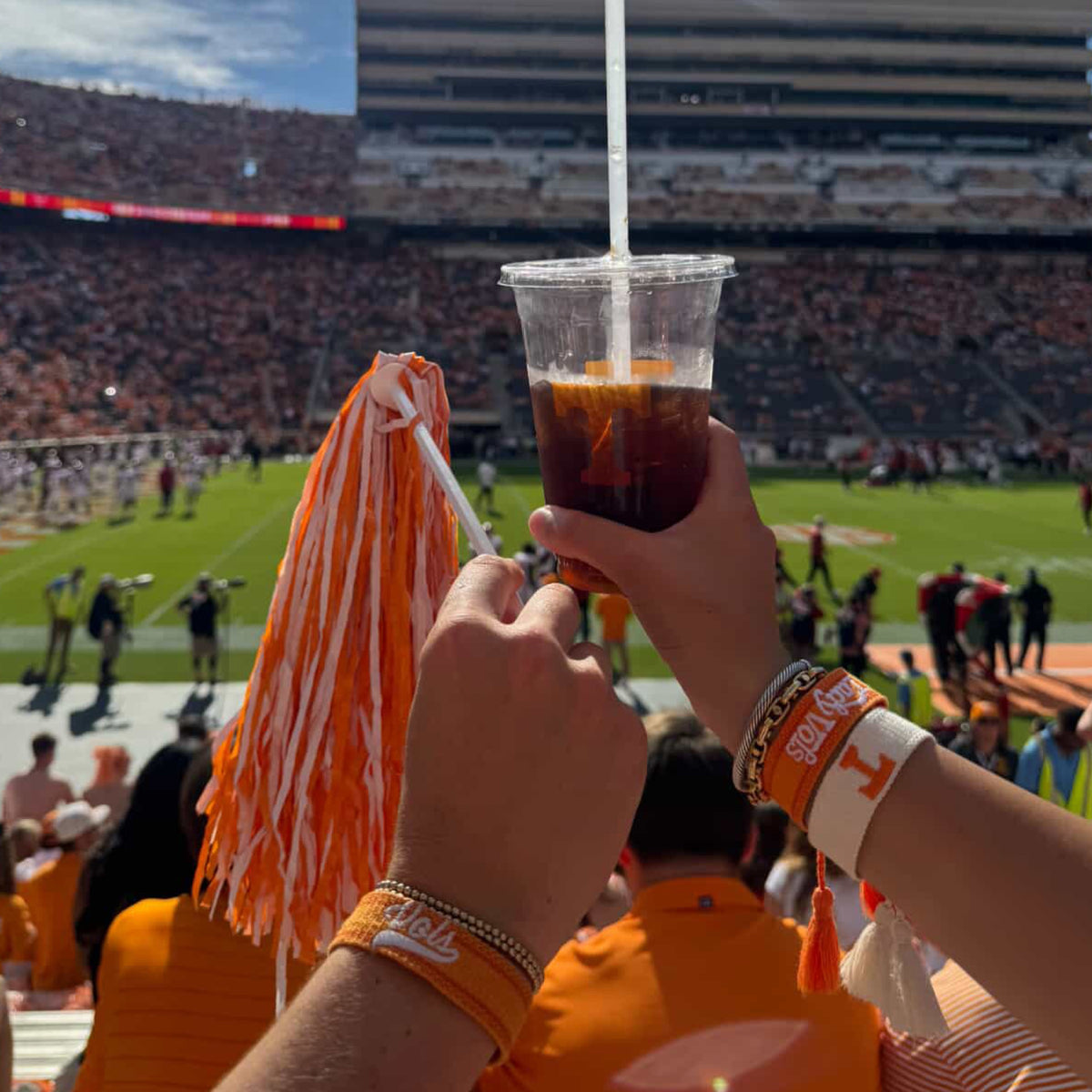 University of Tennessee VOLS game day bracelet in orange