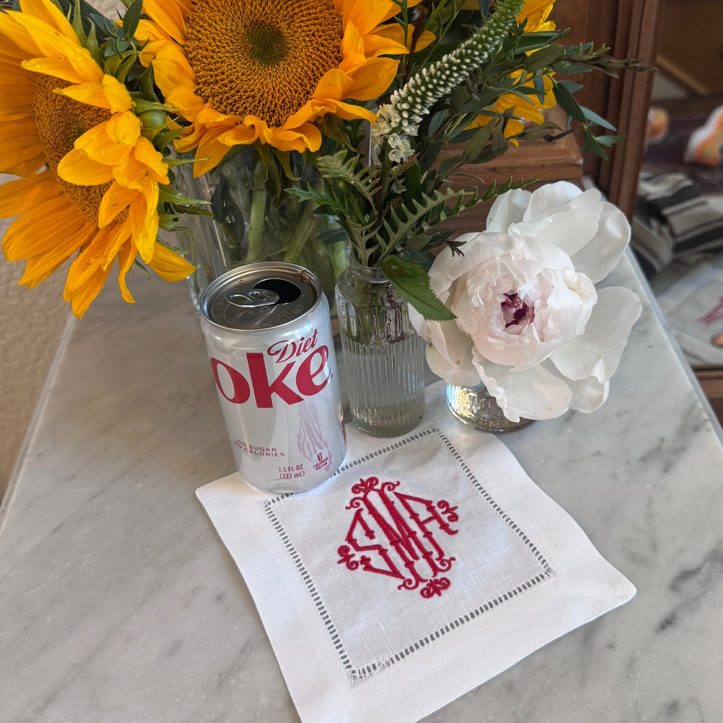 monogrammed cocktail napkins